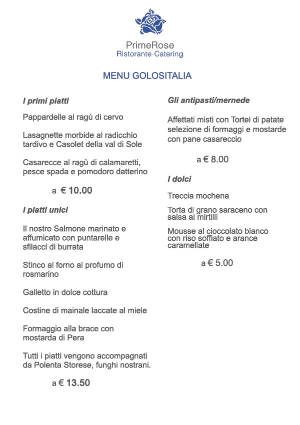 menu golositalia